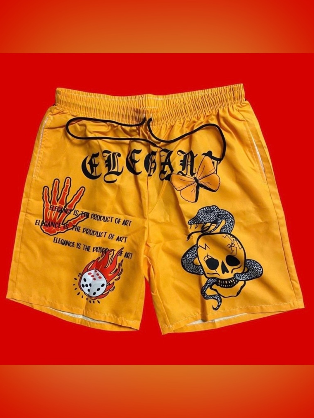 ROMWE “Street Life” Drawstring Waist Shorts